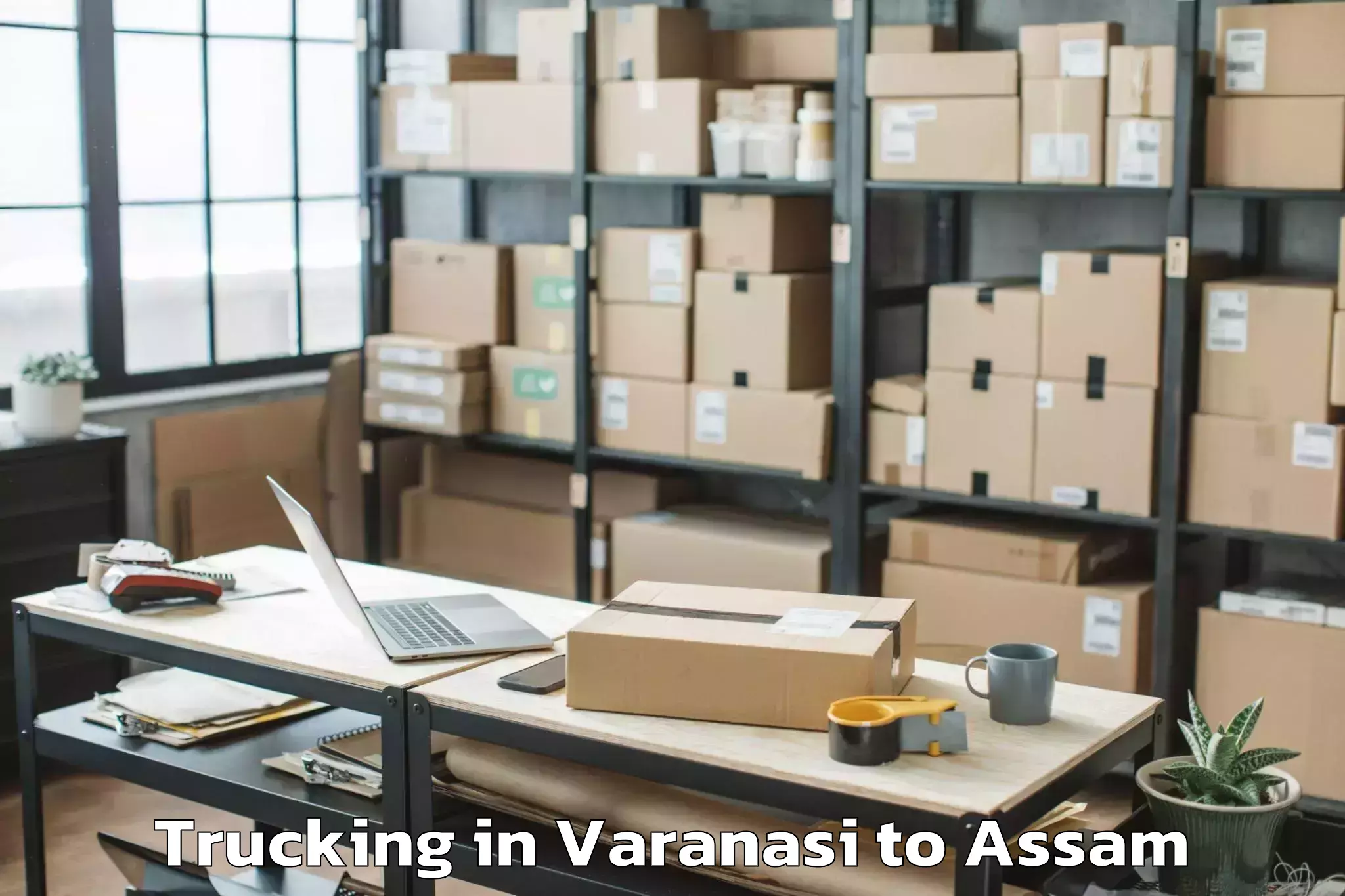 Varanasi to Demow Trucking Booking